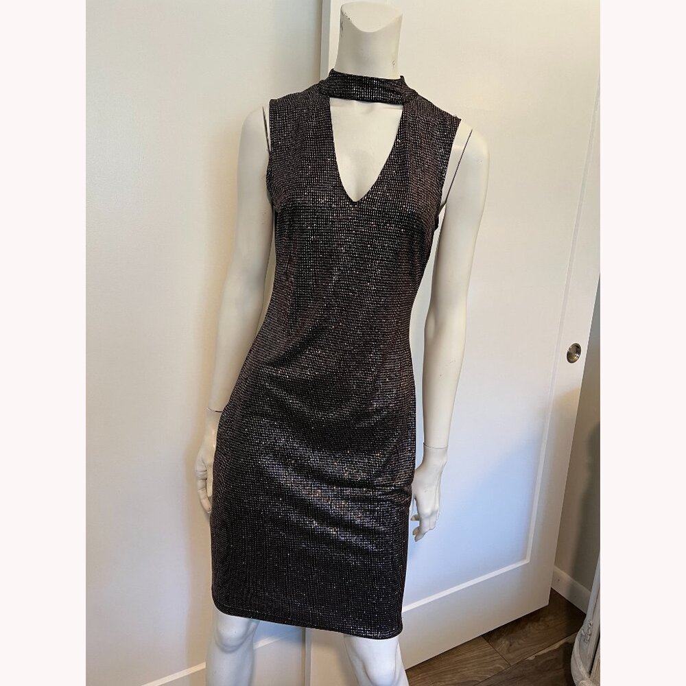 Enfocus Studio Sparkly Halter Dress